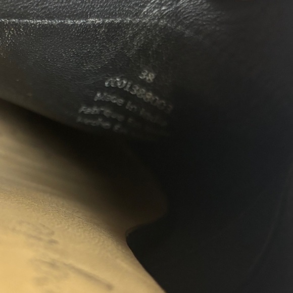 FREE PEOPLE Women’s Black Leather Sienna Slip-On Ruffle Mules Slides size: 7 - Picture 10 of 13